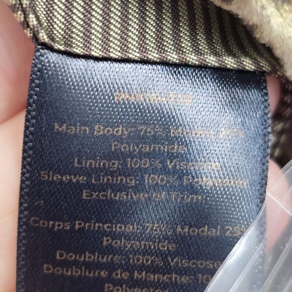 John Varvatos OTD Blazer Medium Animal Velvet Designer Button Front Cheetah New - Picture 14 of 16